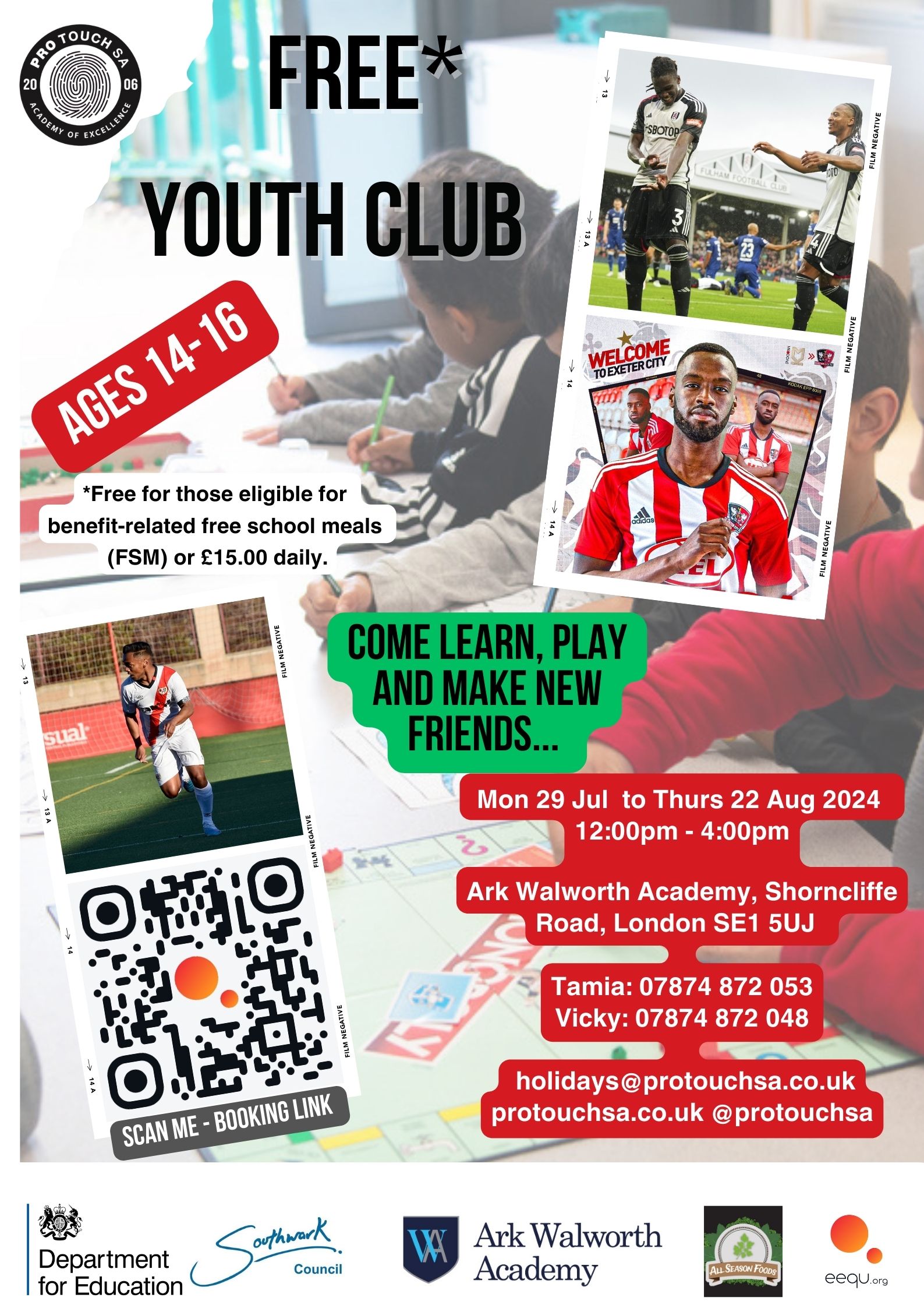 Southwark Summer Holiday Camp @ Ark Walworth Academy : Ages 14-16